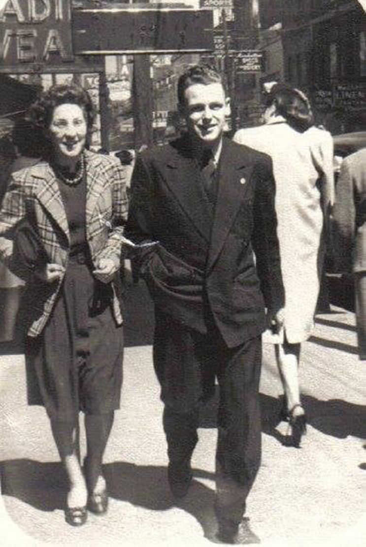 #44 Bill Needham, my Dad, worked downtown at Eaton’s (Women’s High-Grade Shoe Dept.) at the Queen & Yonge location, 1940