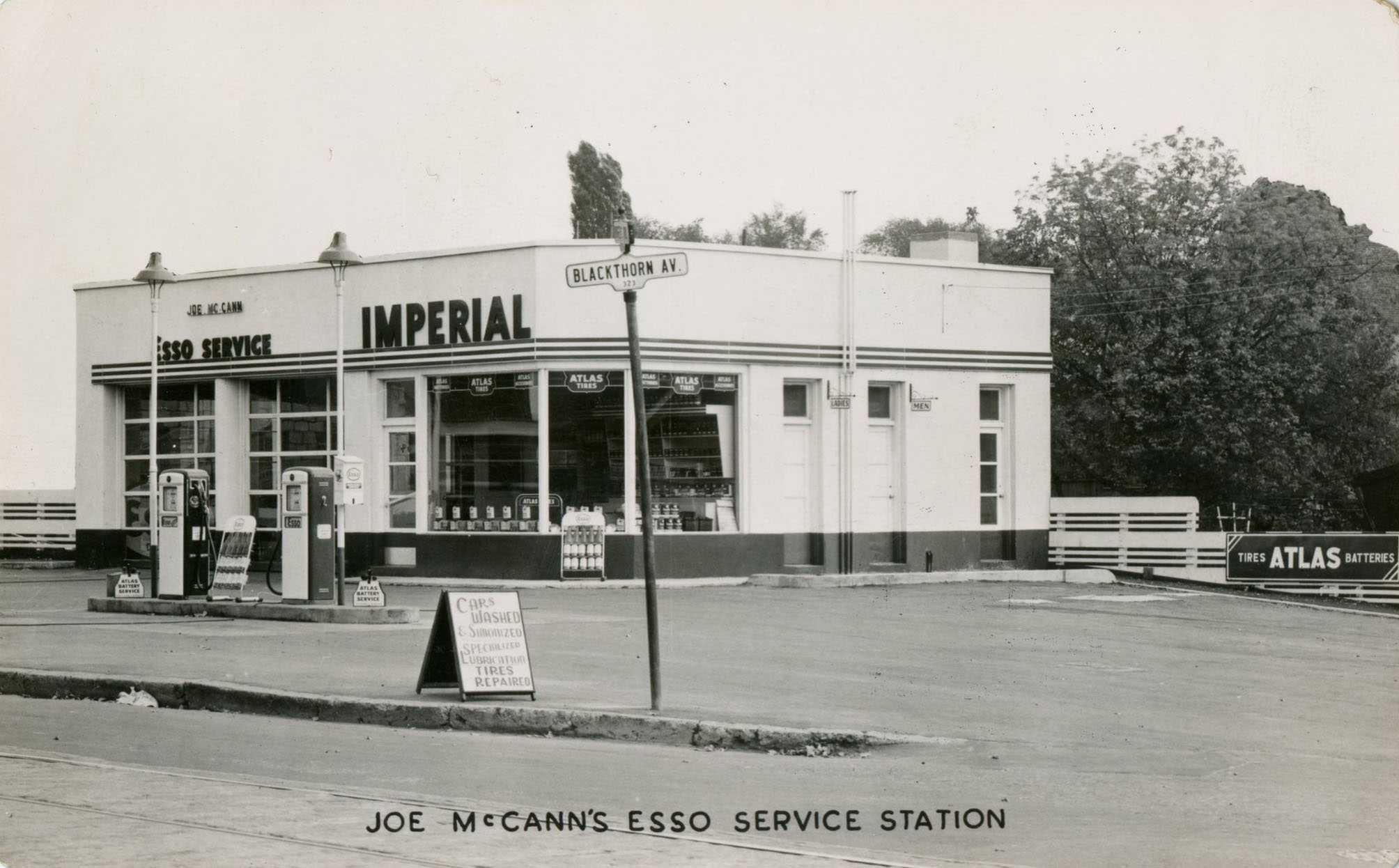#51 The station is on the south side of Rogers Road, 1950s