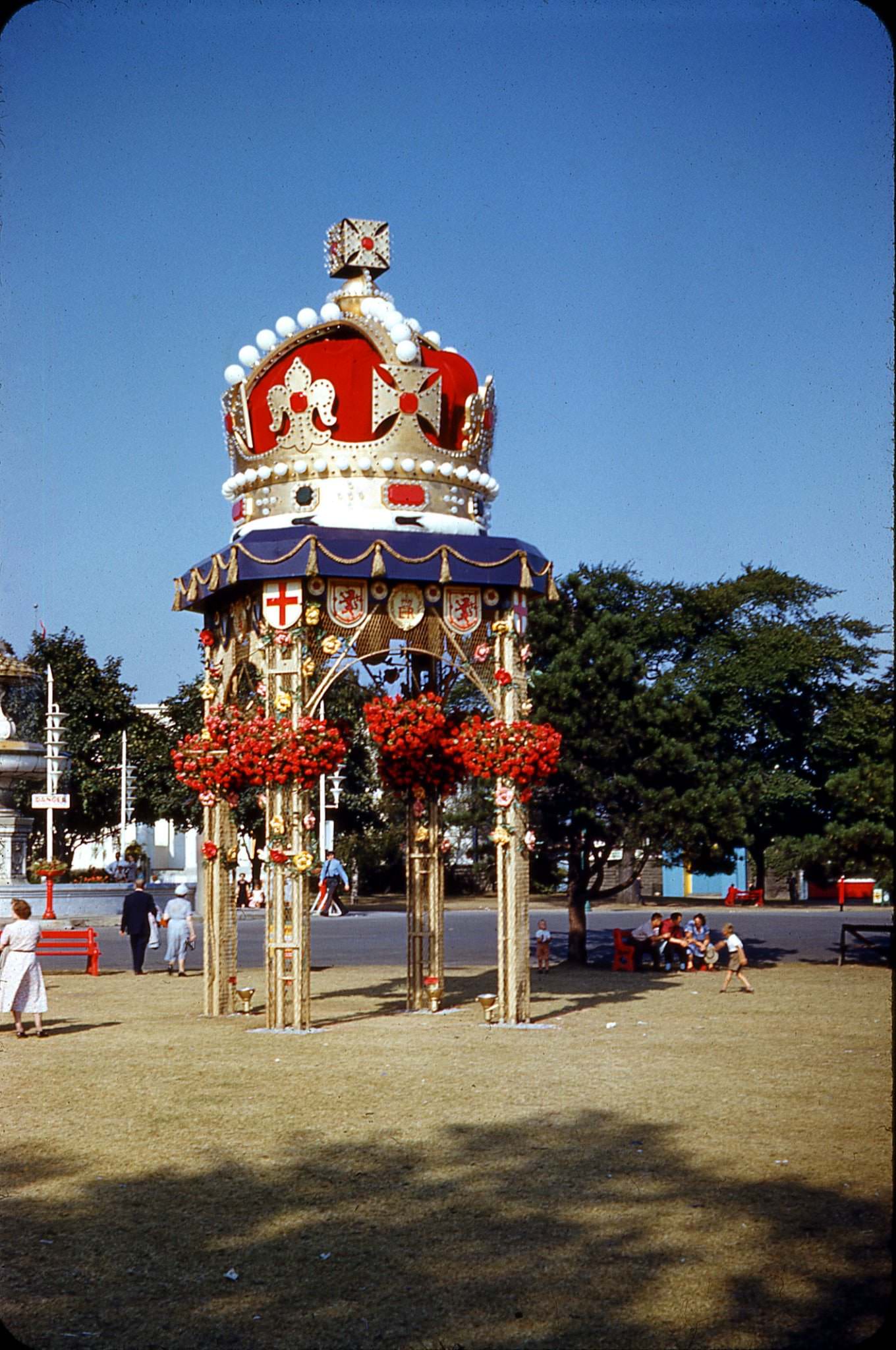 #52 Here’s a non-TTC slide that I purchased from John F. Knight last year showing the Queen Elizabeth II Coronation Crown Arch at the Canadian National Exhibition in 1953