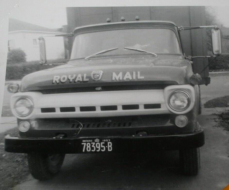 #53 Happy New Year from the fine folks at Canada Post. Royal Mail Truck, 1957