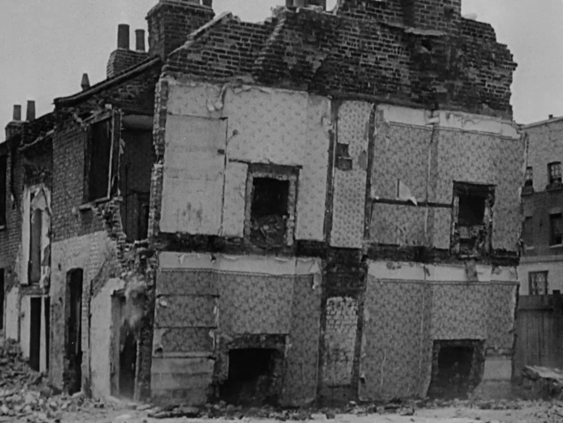 #61 Demolition of a block of houses in what would become the Regent Park housing project, 1953