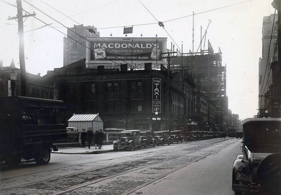 #45 National Taxi Limited, 23 Adelaide Street West, at Johnson Street, 1929
