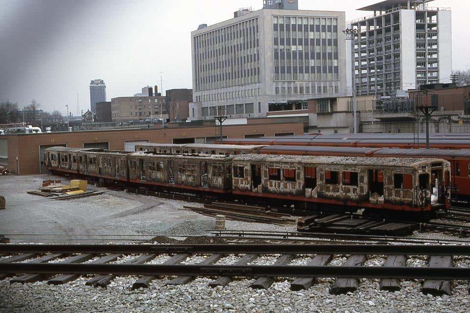 #36 TTC Subway fire. Davisville yard, 1963