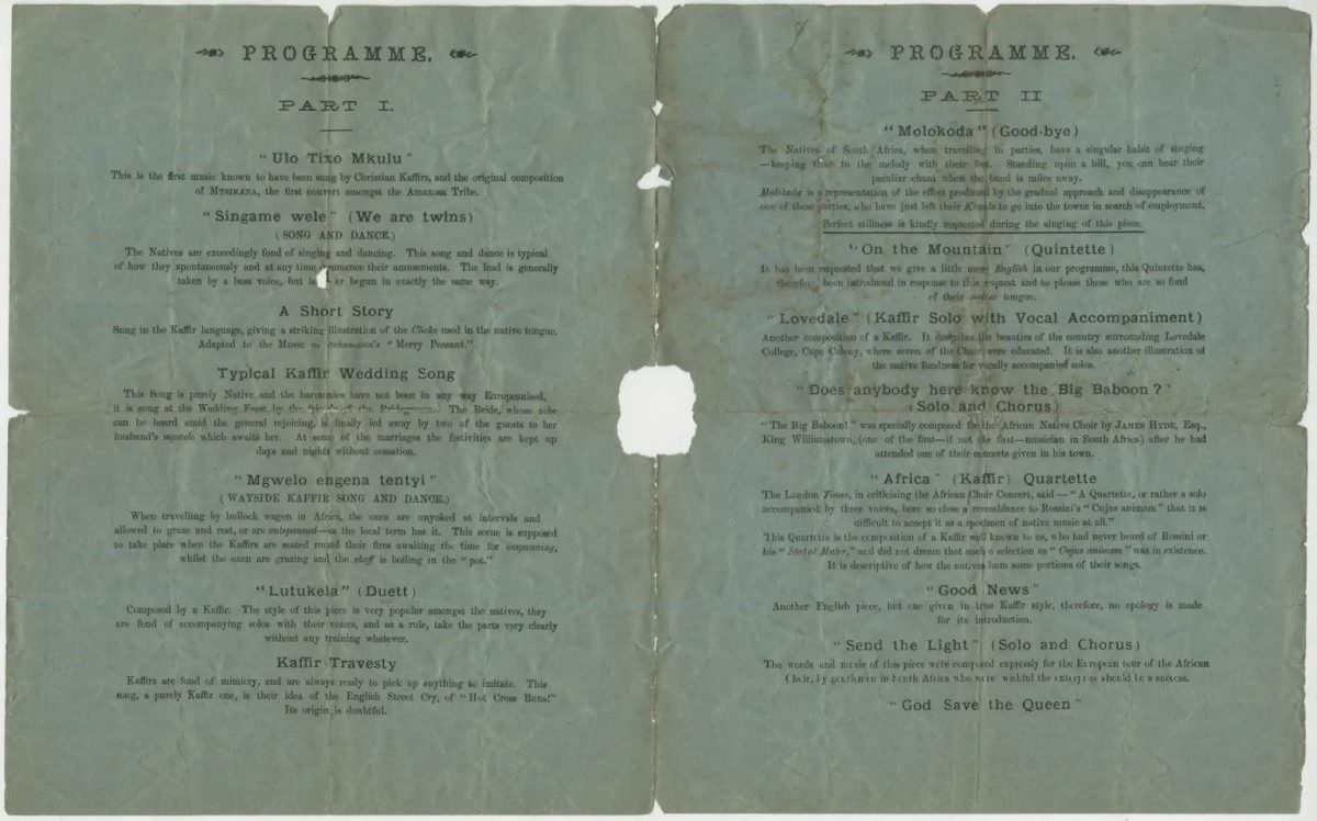 #3 The African Choir Programme via Northumberland Archives