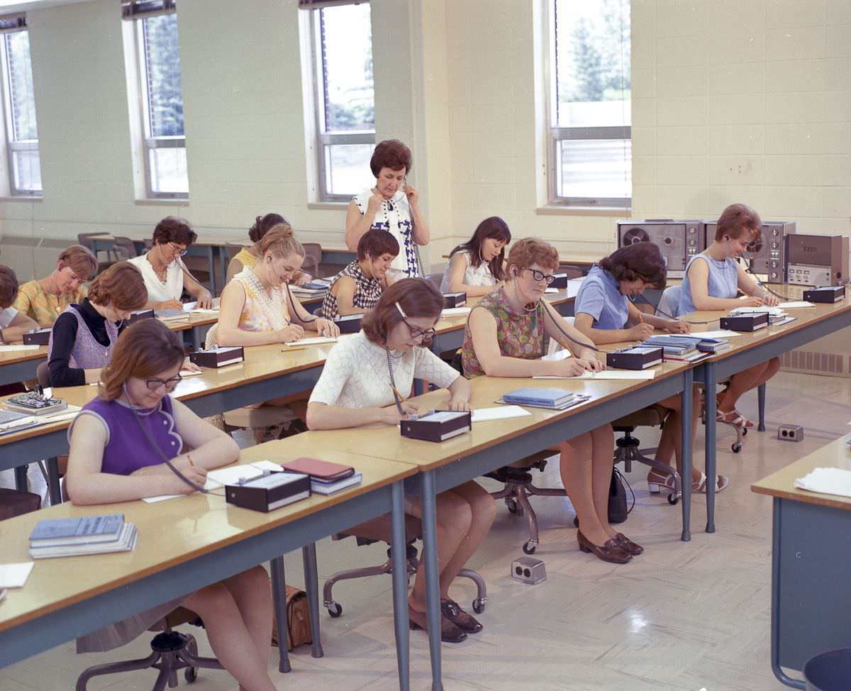 #6 Secretarial training, Vermilion Agricultural and Vocational College, Vermilion, Alberta.