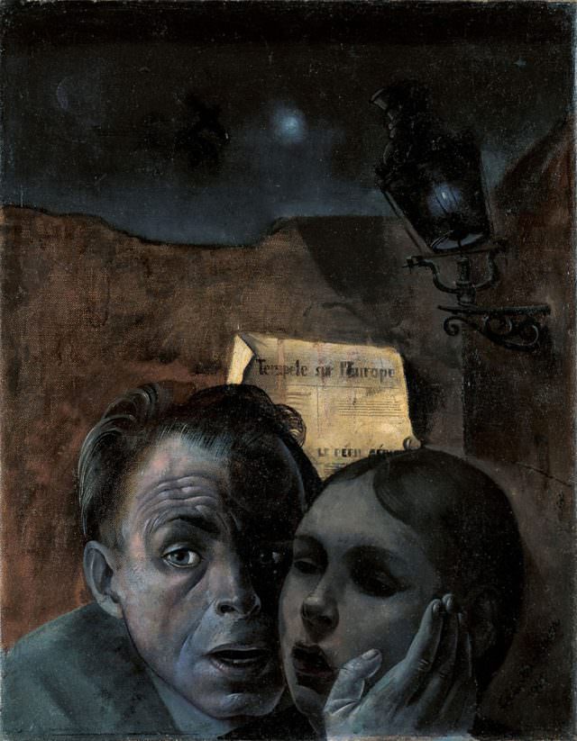 #8 The artist and his niece, Angst, 1941