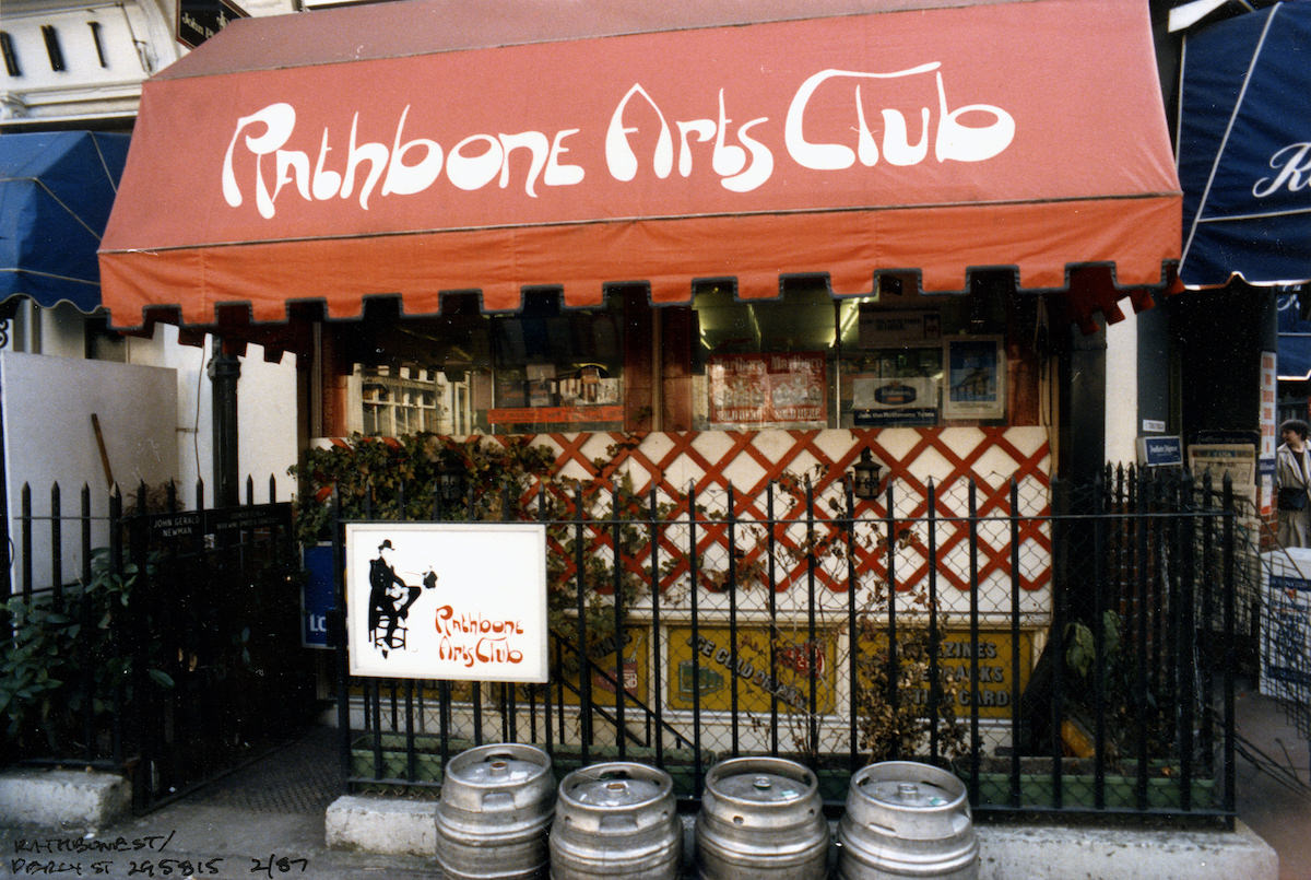 Rathbone Arts Club, Fitzrovia, 1987