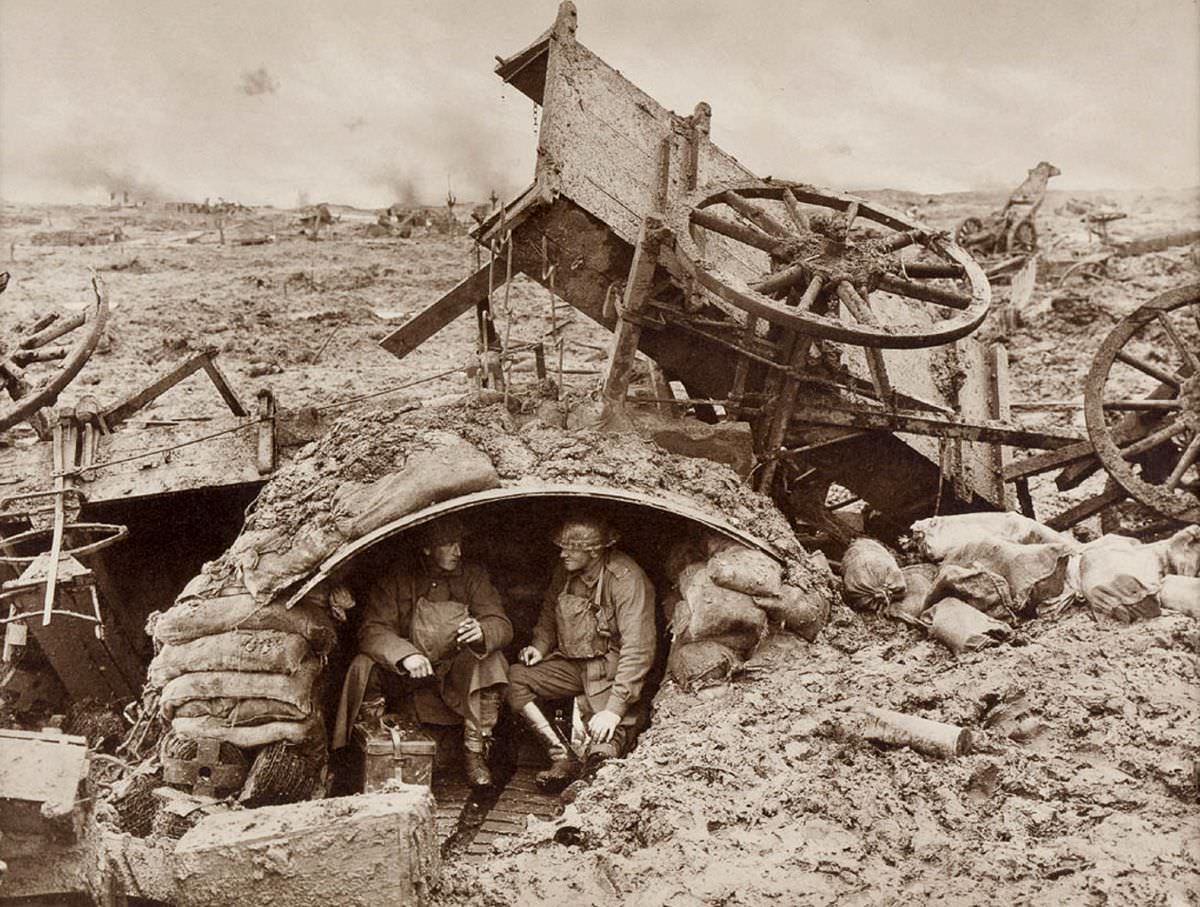 A windy outpost on Westhoek Ridge