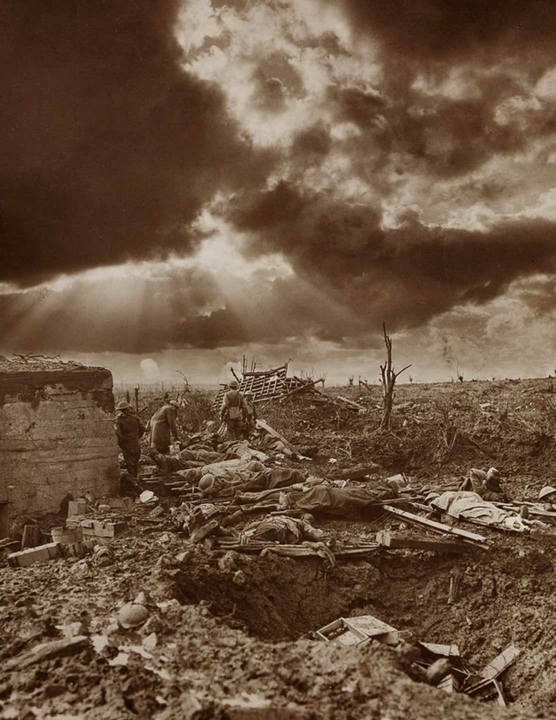 One of the most pitiful &; heroic sights is to see the ammunition pack horses bringing up shells &; charges.