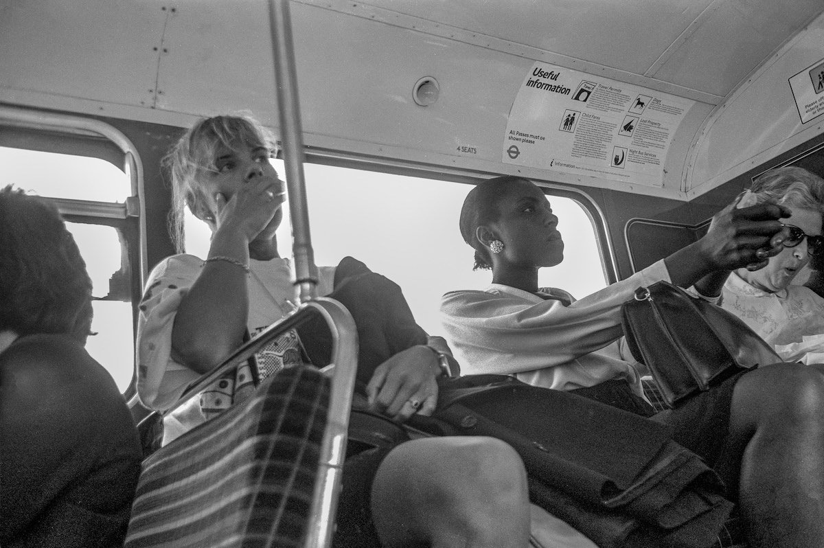 #12 Passengers, Bus, West End, Westminster, 1991, 91-8p-55