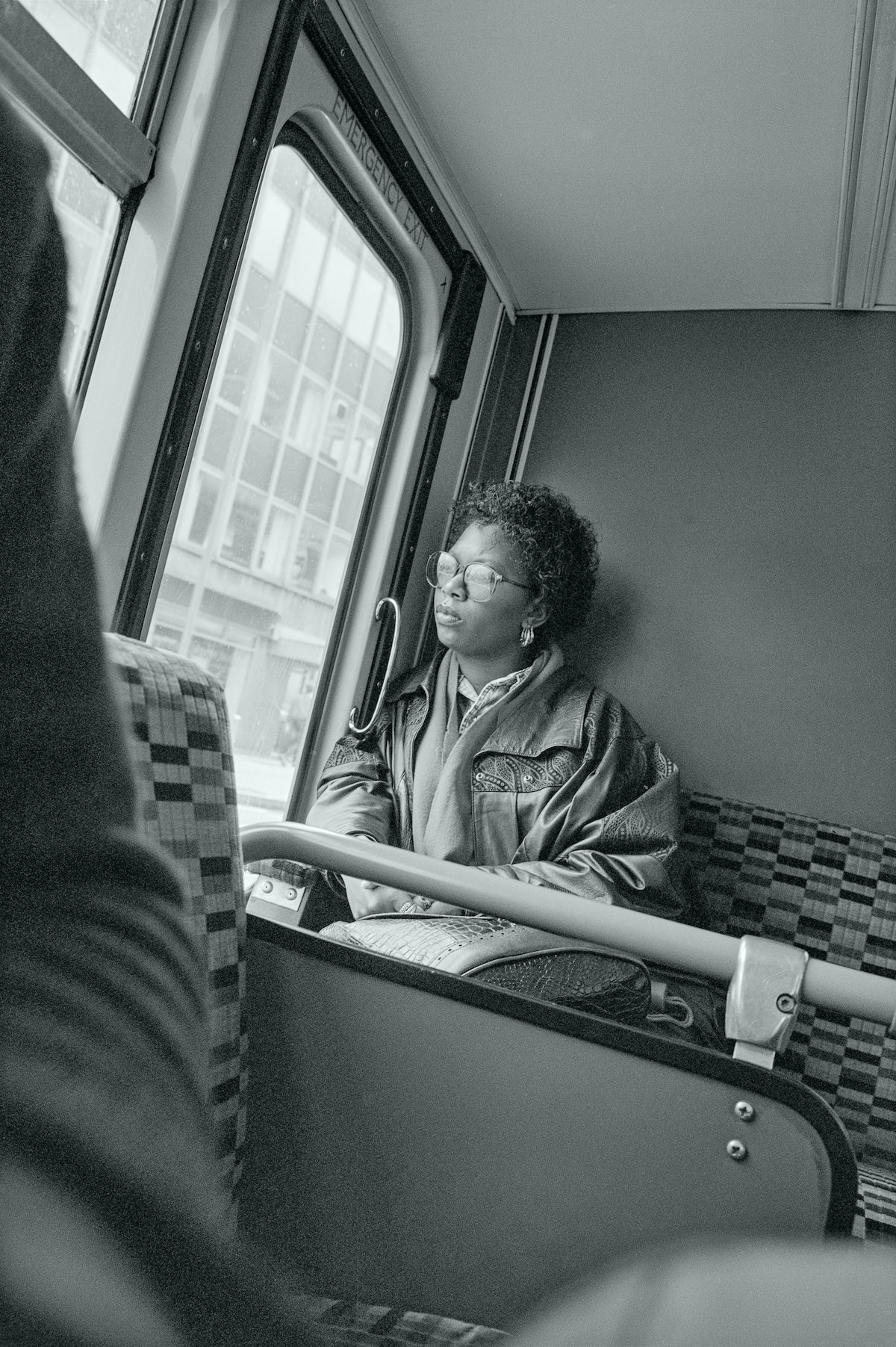 #53 Woman, Bus, Clapham, Lambeth, 1992