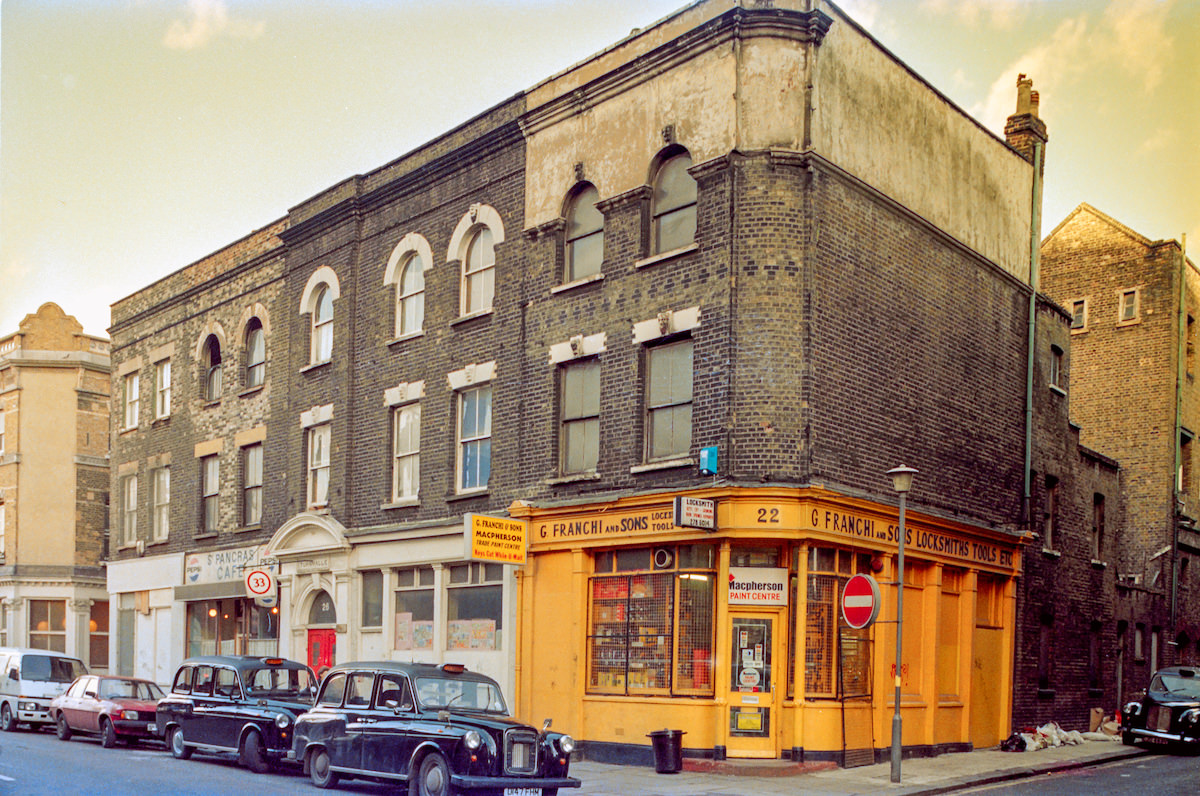 G Franchi &; Sons, Locksmiths, Pancras Rd, Kings Cross, Camden, 1990