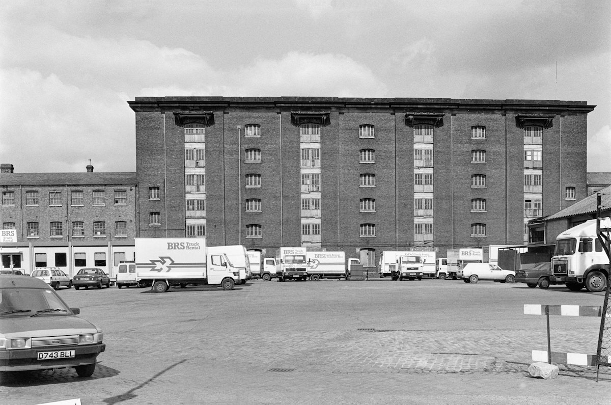 The Granary, Kings X Goods Yard, Kings Cross, Camden, 1989