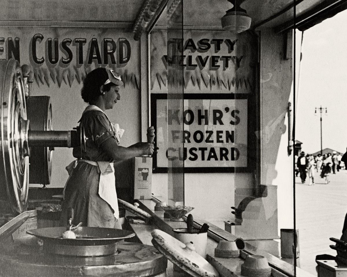 #5 Coney Island Waitress at Custard Stand