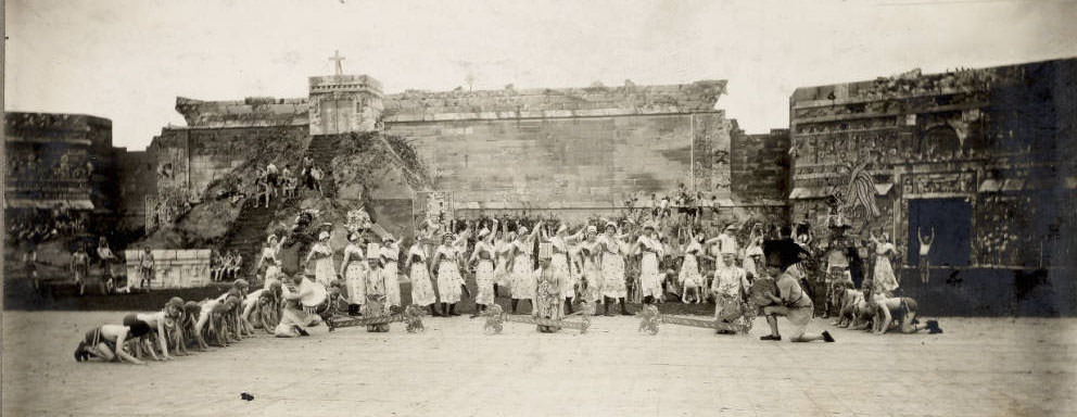 #73 Volunteer dancers performed as Mayas in the Masque of the Pageant and Masque of St. Louis, 1914
