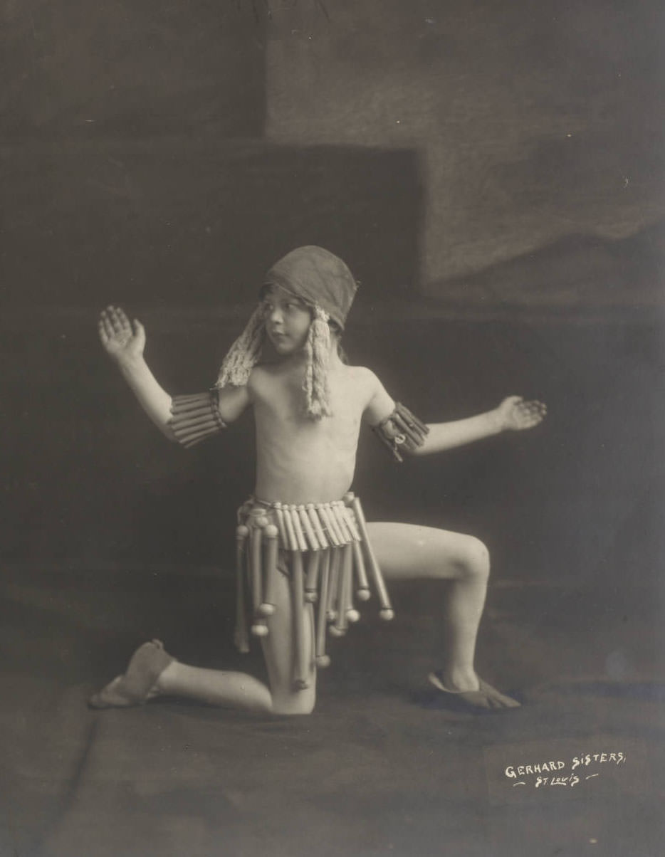 #75 Maya dancing boy in the Masque of St. Louis, 1914