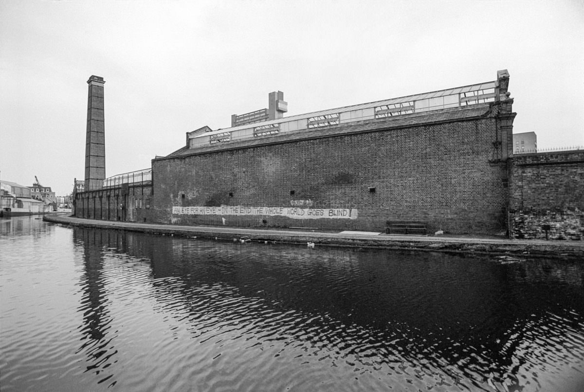 #14 Graffiti, Grand Union Canal and Baths, Queens Park, Westminster, 1984