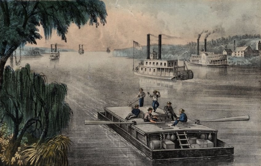 #22 Bound Down the River, 1870