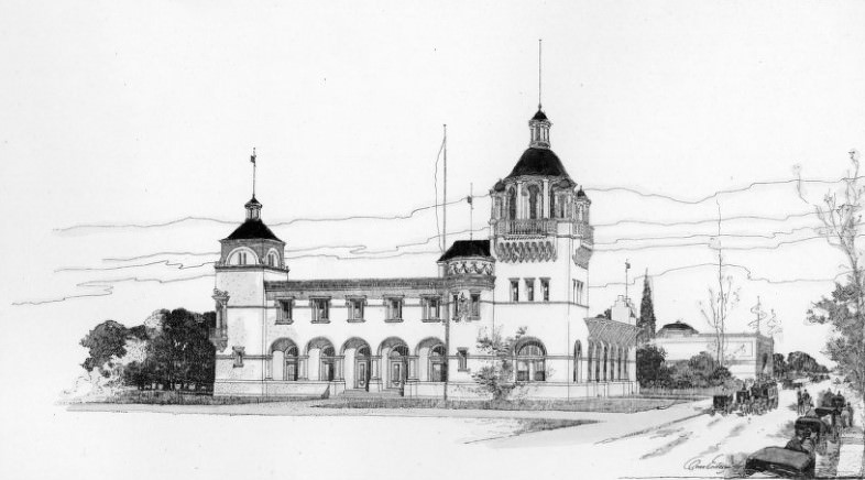 #17 Competitive Design for the Missouri Building, 1904 World’s Fair, 1890