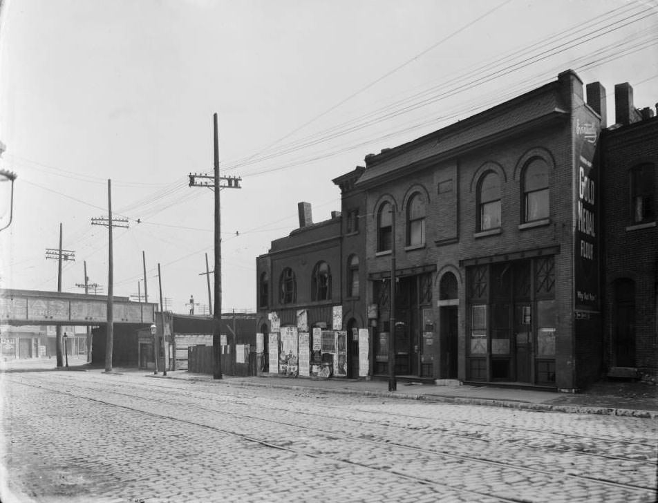 #27 View of the intersection of South Vandeventer Ave. and the Wabash and Rock Island Railroad, 1925