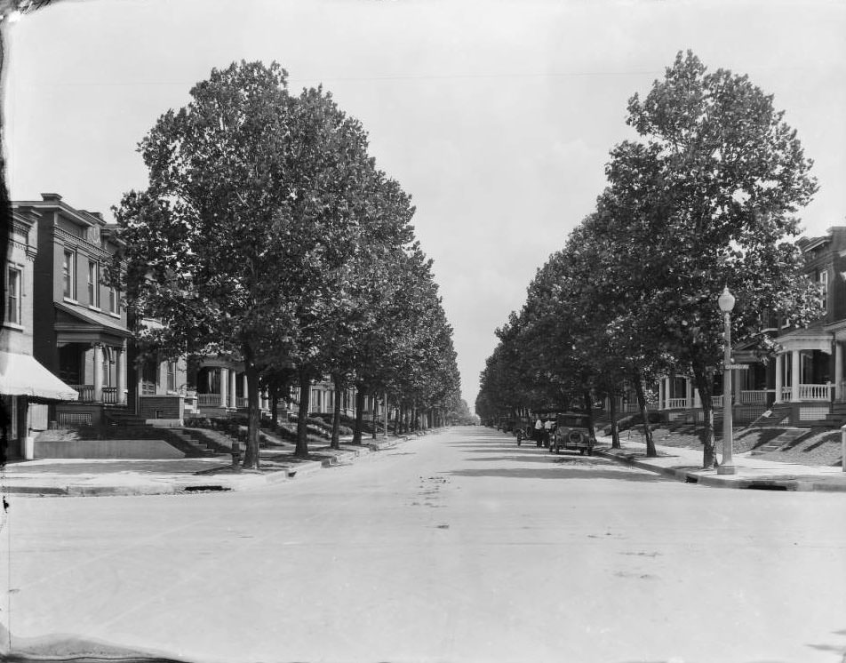 #36 This is the view looking east at Connecticut Street at the intersection with South Spring Ave., 1925