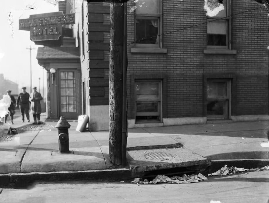 #45 The northwest corner of Clara Ave. & Delmar Blvd. The Windermere Hotel was located at 5603 Delmar Blvd., 1925