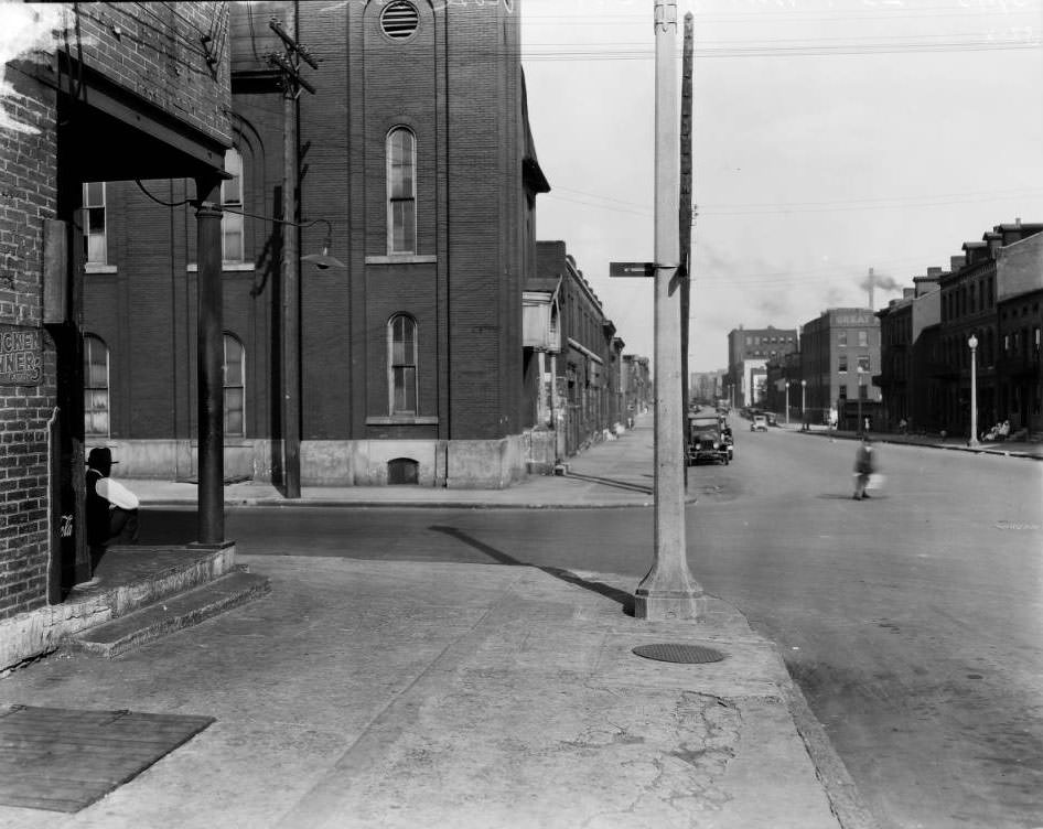 #5 Looking east on Morgan St. at the intersection with Twenty-third Street, 1925