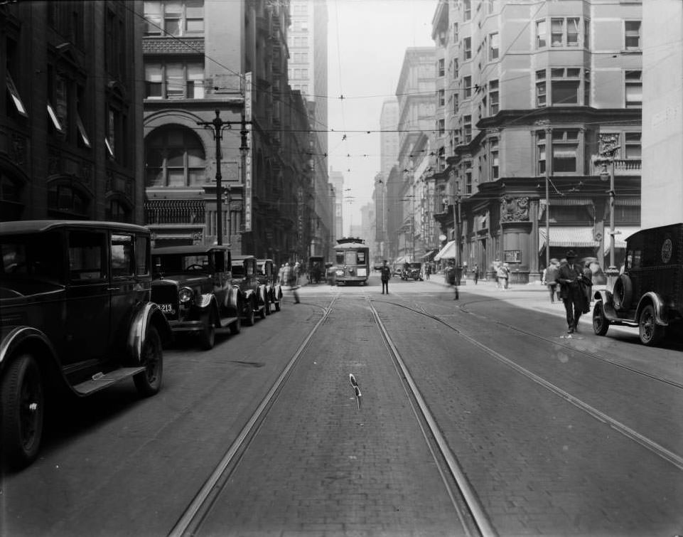 #58 Locust east from Broadway, 1925