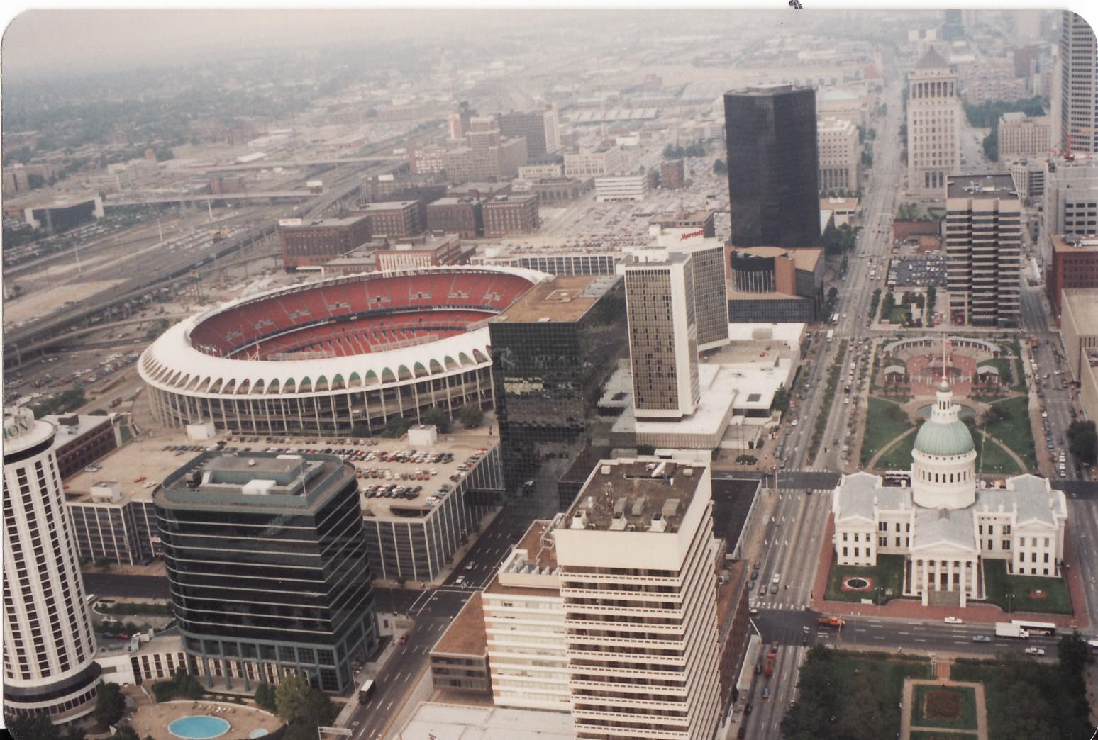 #10 Busch Stadium from the Arch, 1991