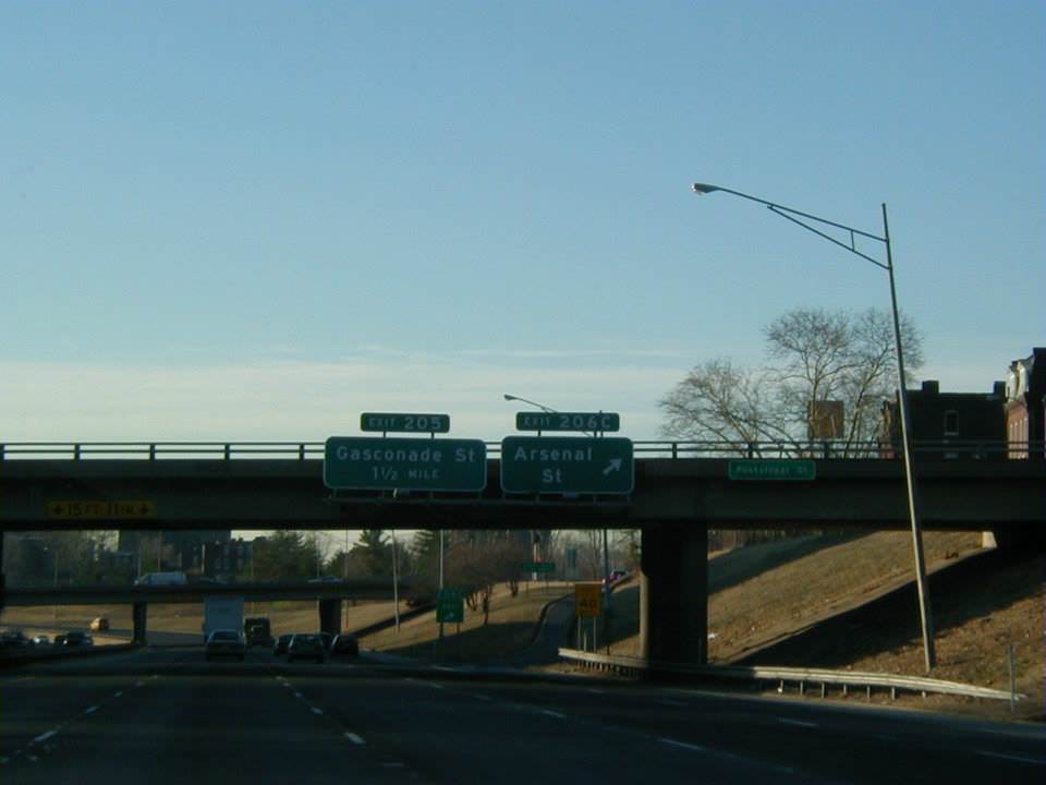 #27 Interstate 55 at Arsenal St exit – St. Louis, 1999