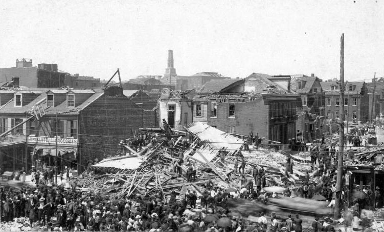 #1 7th and Rutger Streets damage, 1896