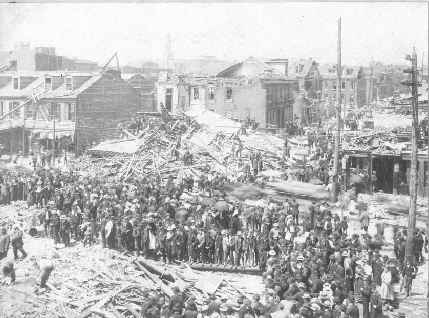 #2 7th and Rutger Streets damage, 1896