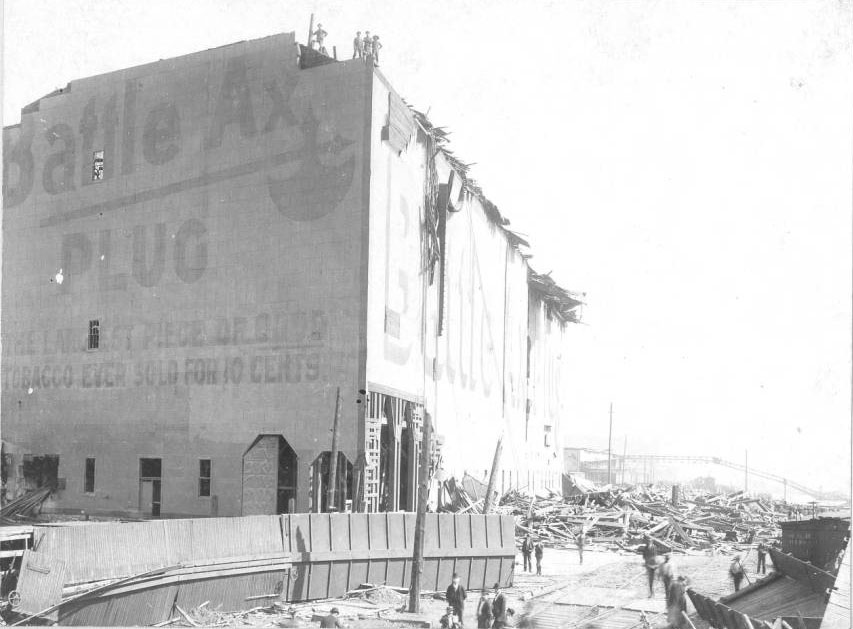 #22 Grain elevator severely damaged, 1896