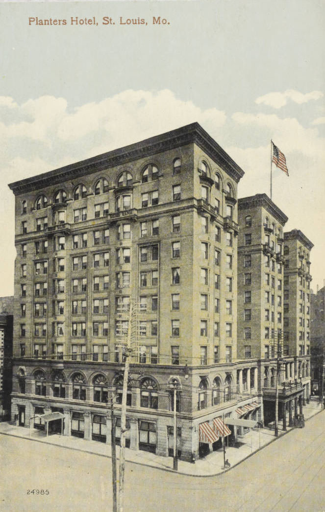 #125 Located at 4th and Pine streets, this ten-story hotel boasted 400 rooms and elegant public spaces, 1910