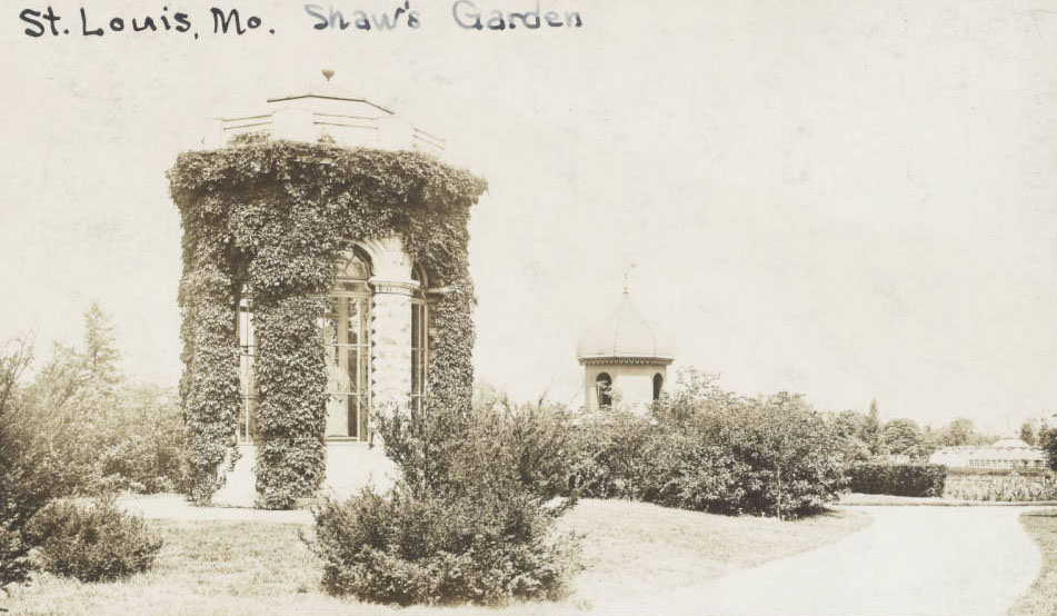 #131 A view of the first mausoleum erected by Henry Shaw, but not used by him, 1910
