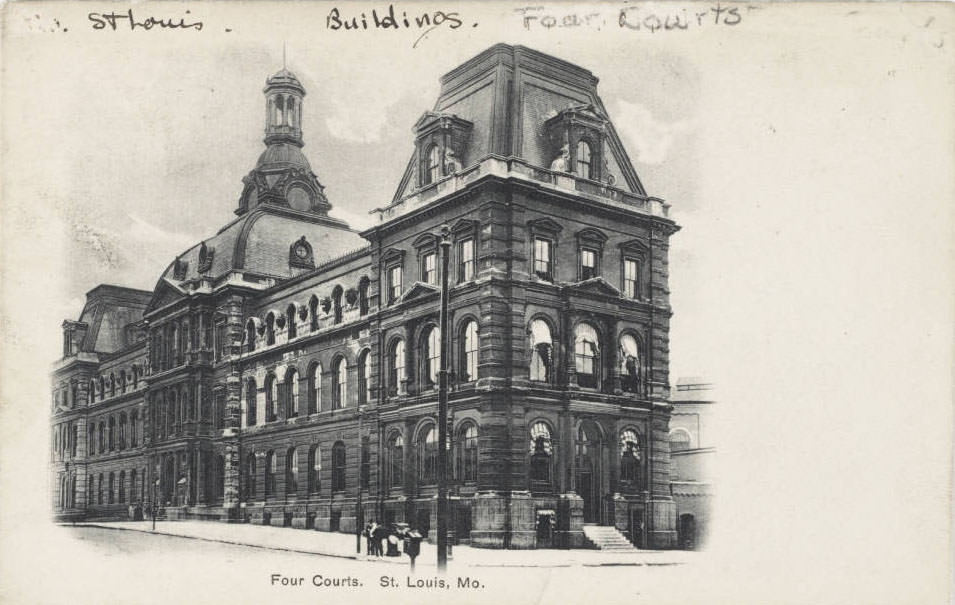 #147 The Four Courts municipal building on Clark Avenue between 11th and 12th streets, St. Louis, 1910