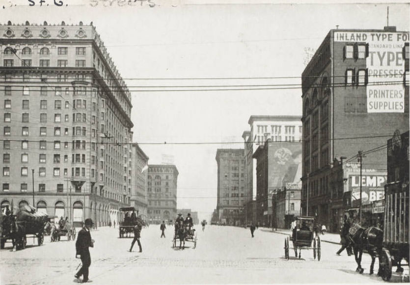 #153 Twelfth St., north from Olive, St. Louis, 1910