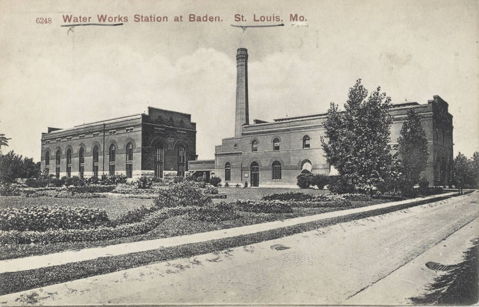 #155 Water Works station at Baden, St. Louis, 1910