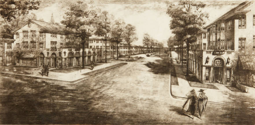 #35 An envisioned residential development on Delmar Blvd, 1910