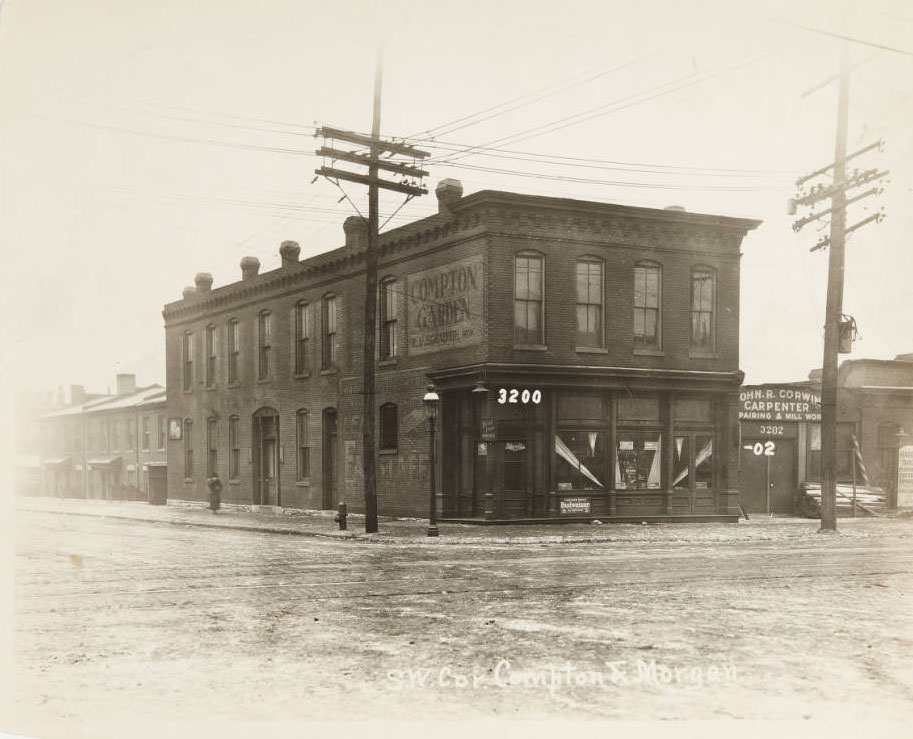 #50 The intersection of Compton Avenue and Morgan Street, 1915