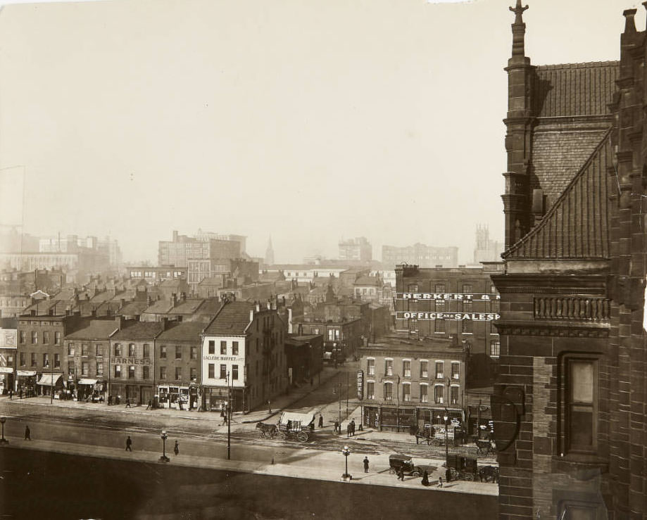 #69 The intersection of Market and 13th streets, 1915