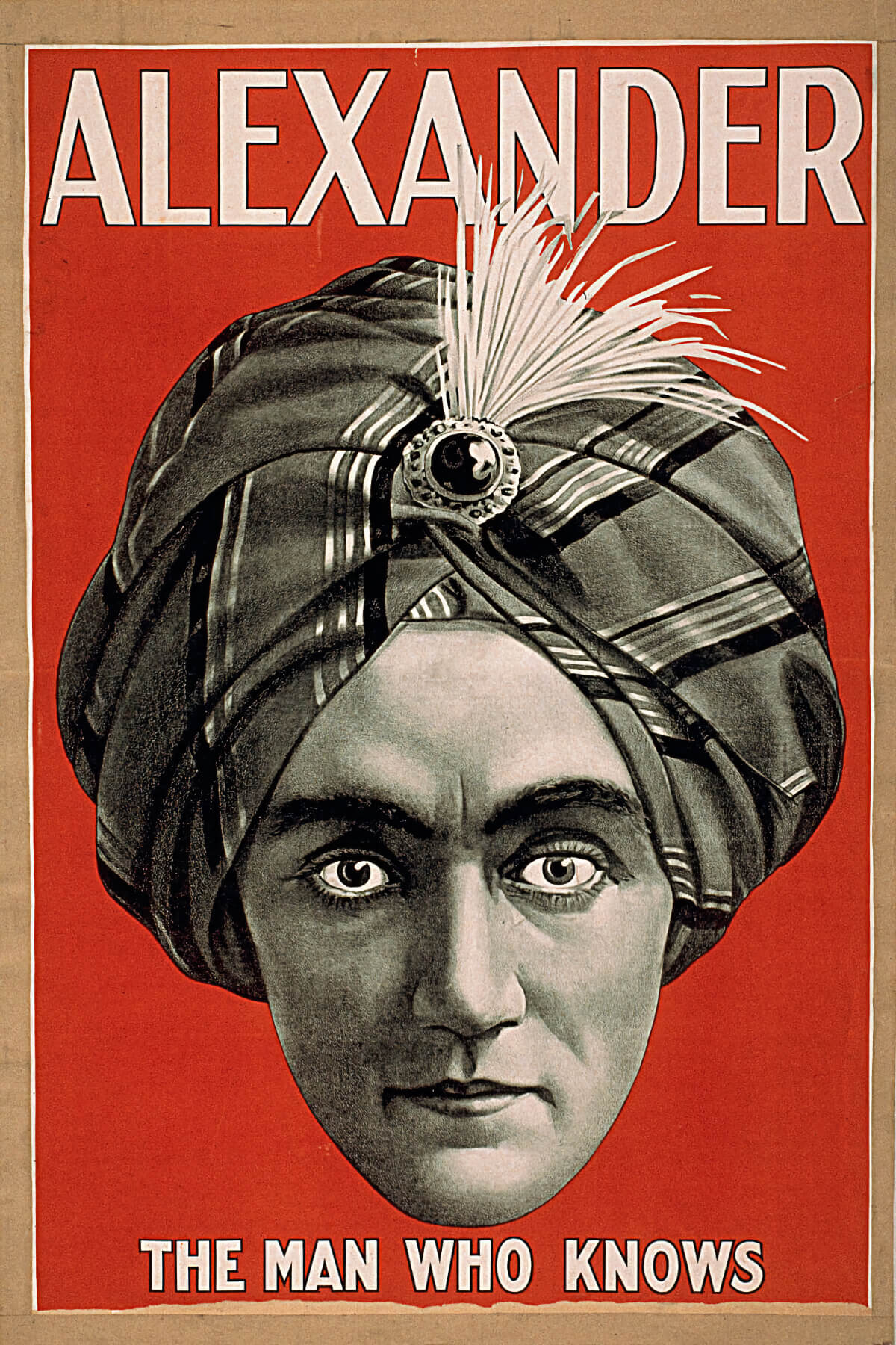 #1 Alexander the Man Who Knows II, Magician poster, 1915