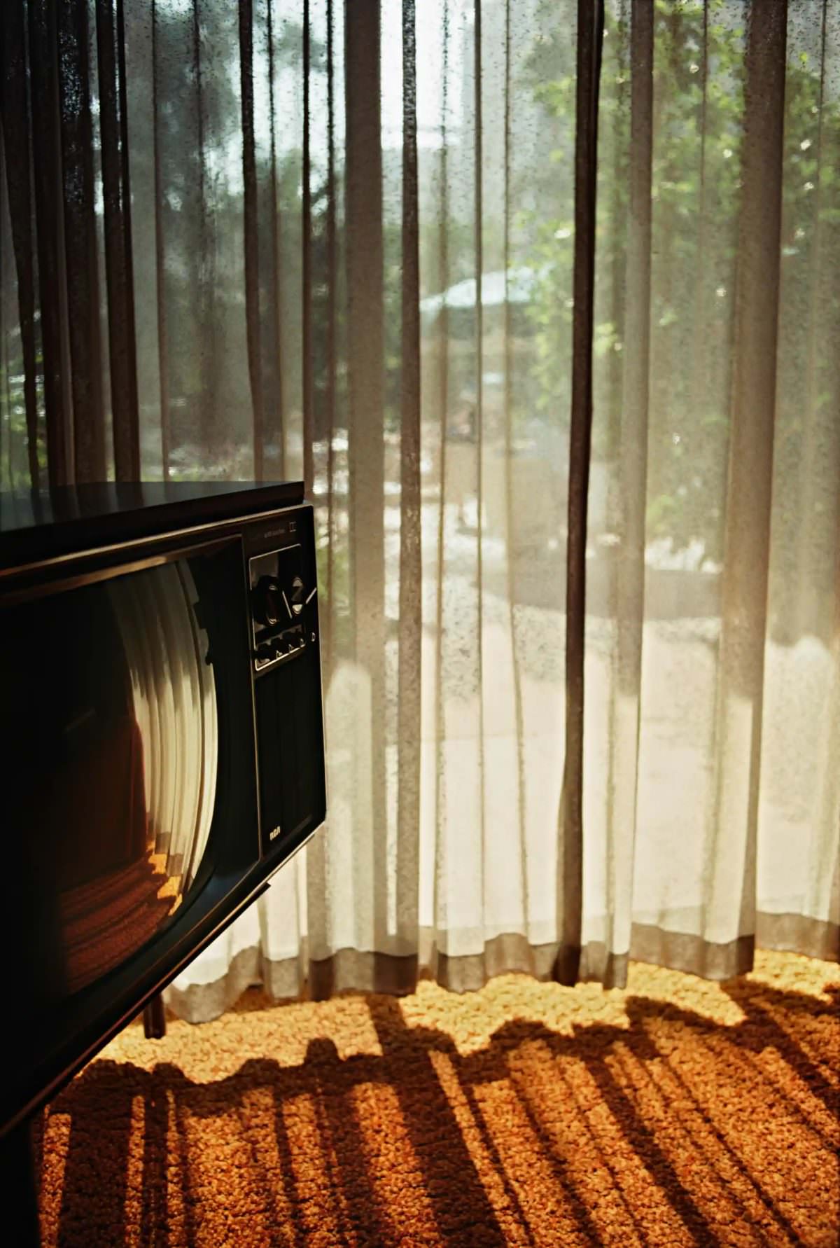 #2 TV Set And Shadows in California, 1975.