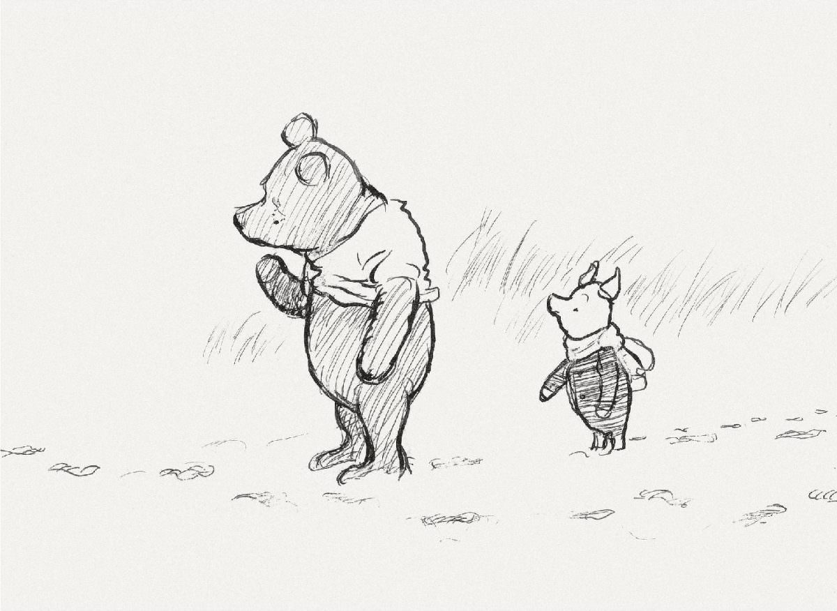 #4 What do you see there, Tracks, said Piglet. “Paw-marks…”