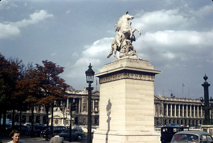 #99 Marly Horse, Place de la Concorde, May 1959