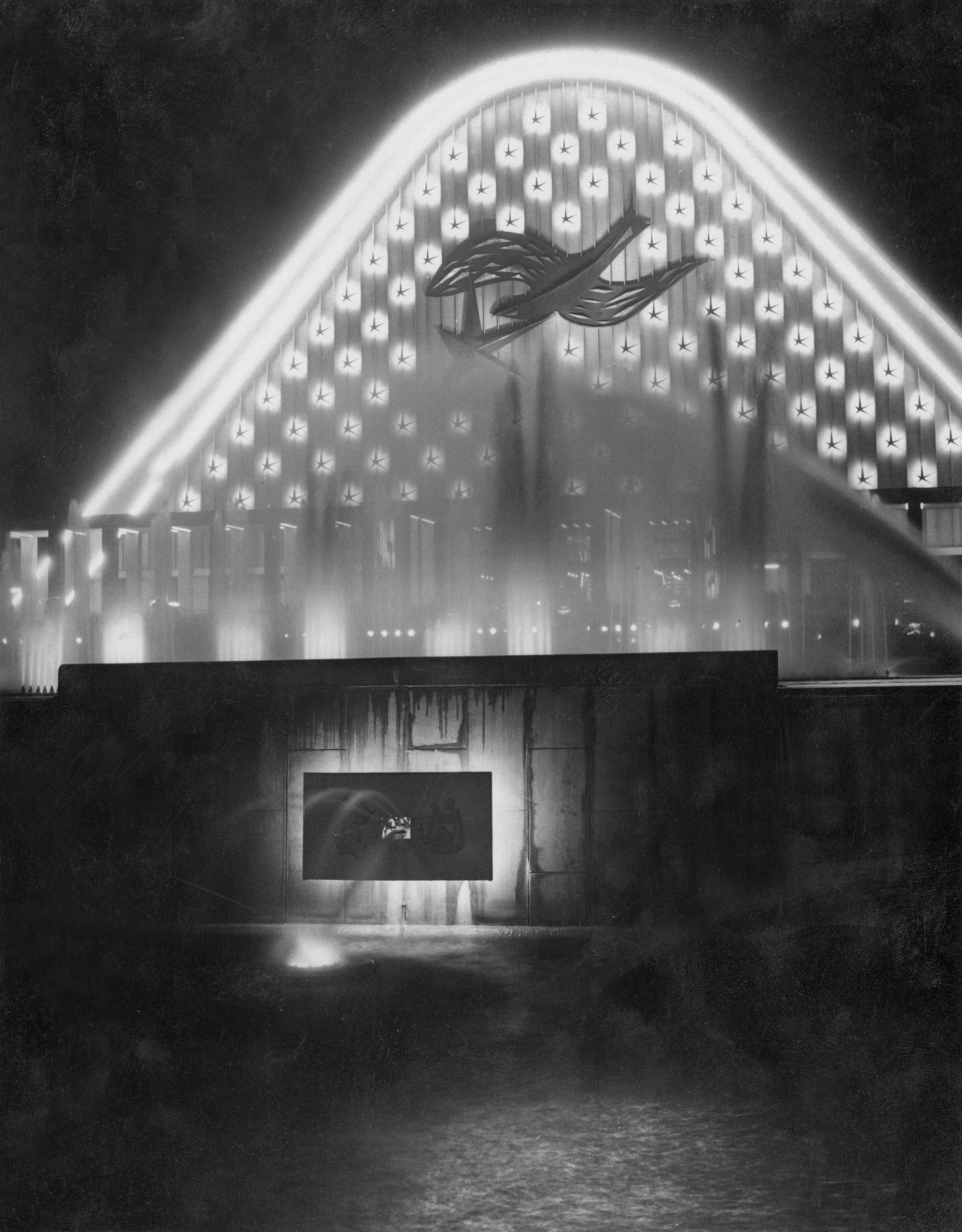 #33 Entrance building at night