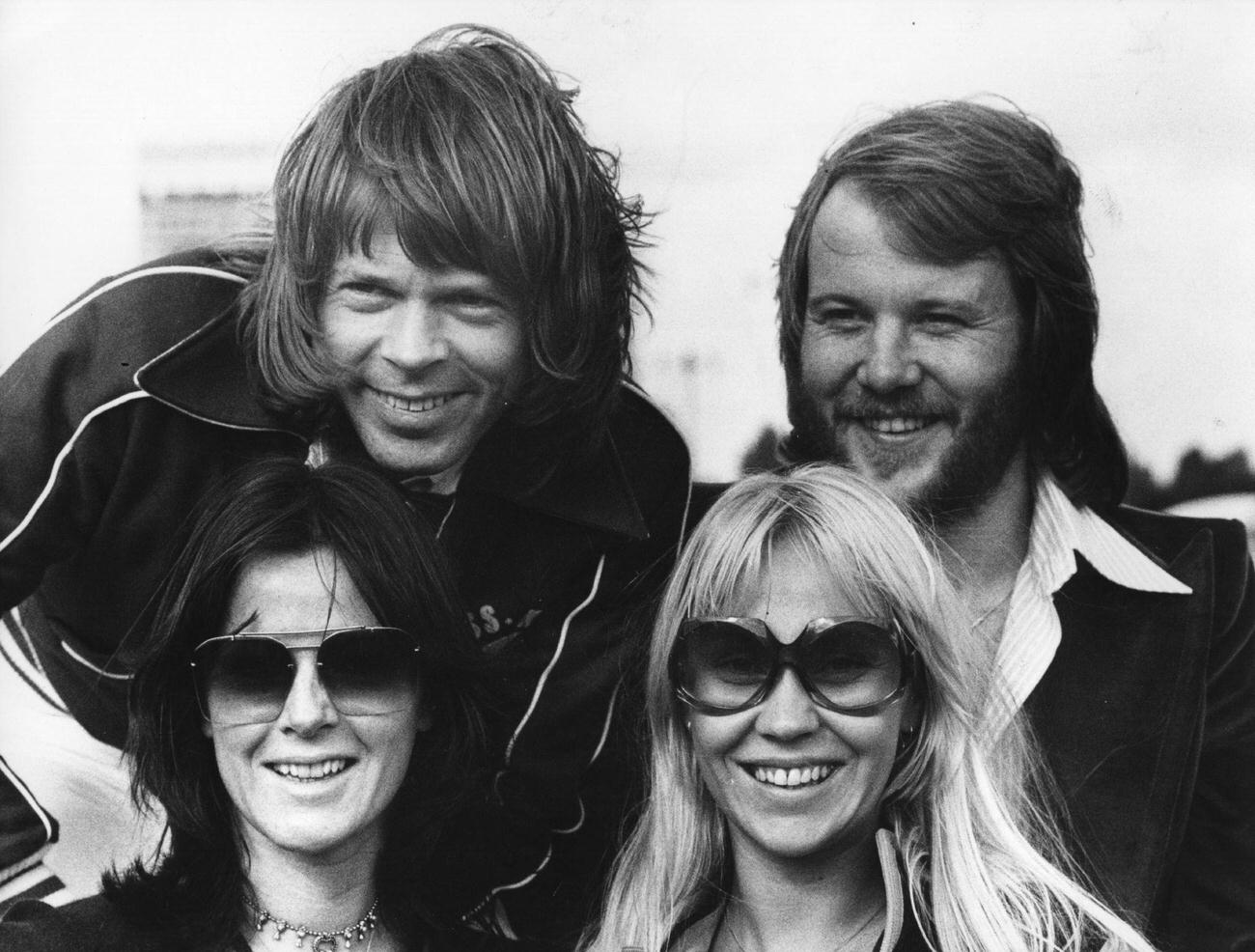 #28 Swedish pop group Abba in Sweden, 1976