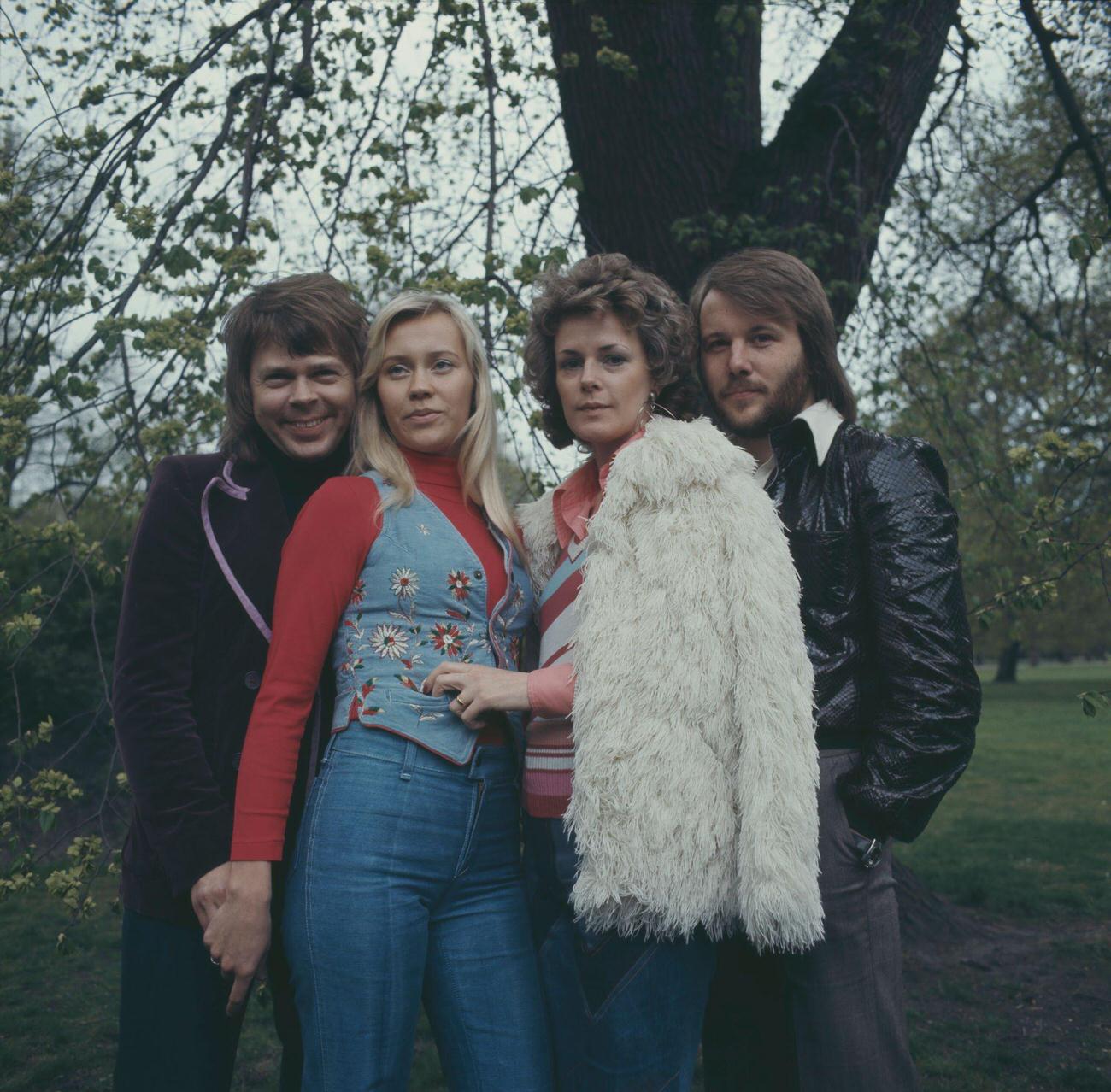 #59 Abba promote their single ‘Waterloo’ in Copenhagen, Denmark in 1974.