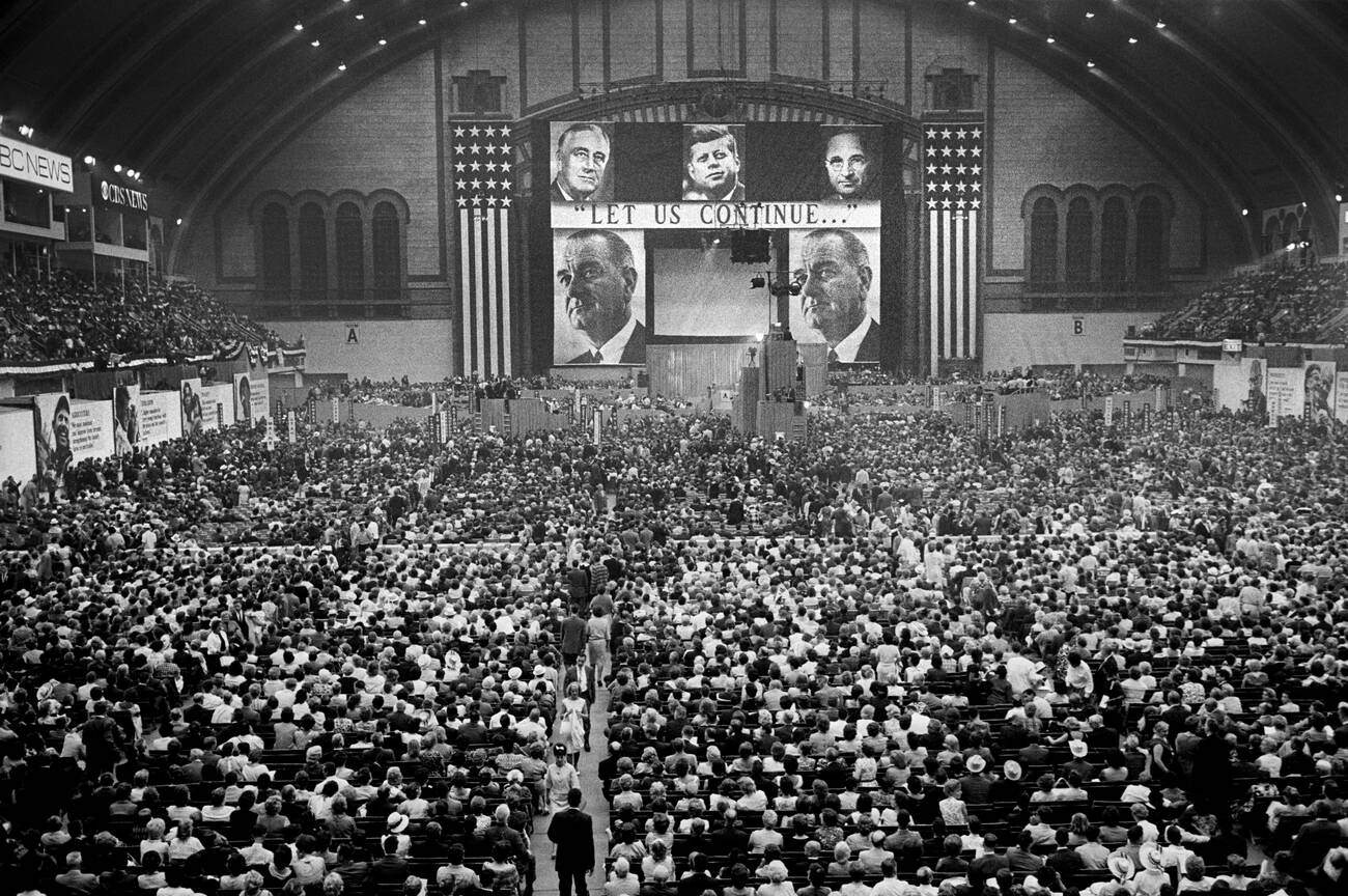 #46 Democratic National Convention, General View, Boardwalk Hall, Atlantic City, 1964