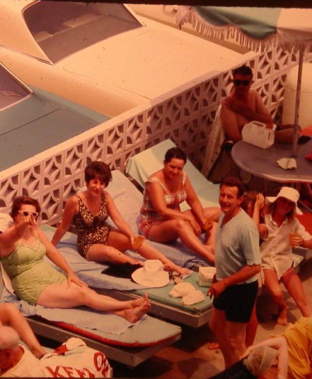 #40 People at pool of a hotel in Atlantic City, 1967.